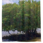 Mangrove am Golf Duschvorhang (Vorderseite)