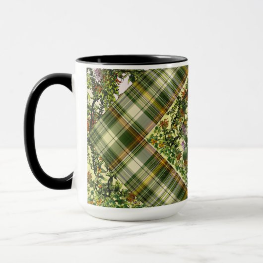Mangrove Cuckoo/Kariertes Patchwork Tasse (Links)
