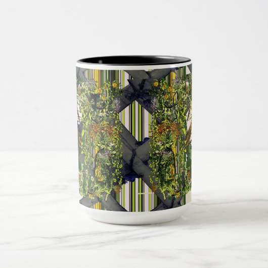 Mangrove Cuckoo/Trellis/Streifen Tasse (Zentrum)