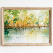 Mangrove Embrace: Vibrannende Aquarellschrift Poster