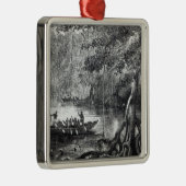 Mangrove Forest Silbernes Ornament (Rechts)