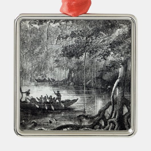 Mangrove Forest Silbernes Ornament (Vorne)