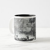 Mangrove Forest Zweifarbige Tasse (Vorderseite Links)