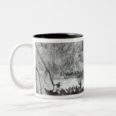 Mangrove Forest Zweifarbige Tasse (Links)