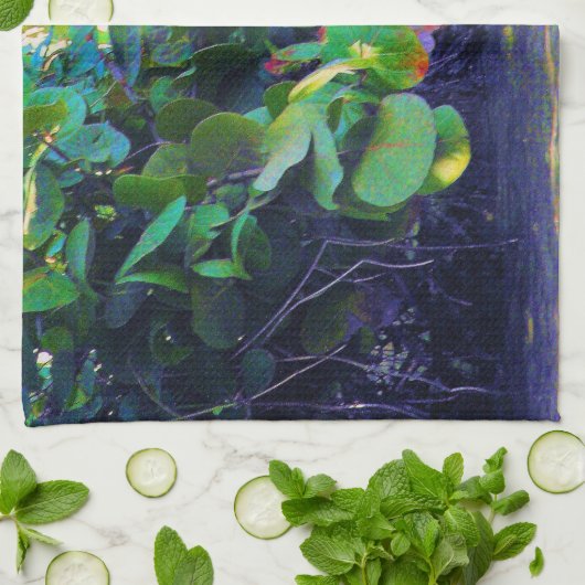 Mangrove Lagoon mit Sea Trauben Handtuch (Gefaltet)