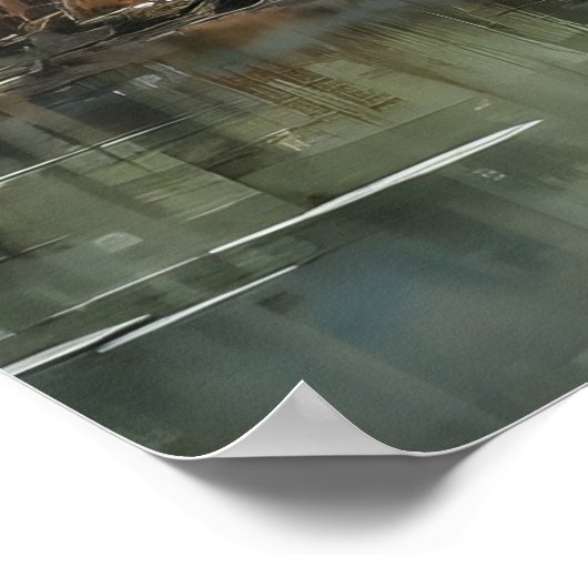 Mangrove Marvel: Wasserfarbe der lebendigen Mangro Poster (Ecke)