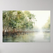 Mangrove Marvel: Wasserfarbe der lebendigen Mangro Poster (Vorne)