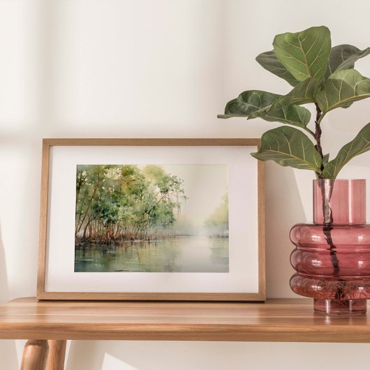 Mangrove Marvel: Wasserfarbe der lebendigen Mangro Poster