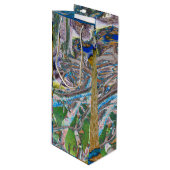 Mangrove Root Wine Geschenktasche Geschenktüte Für Weinflaschen (Vorderseite Schrägansicht)
