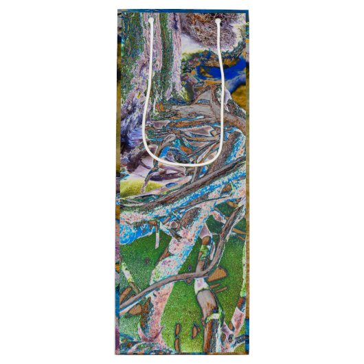 Mangrove Root Wine Geschenktasche Geschenktüte Für Weinflaschen (Vorderseite)