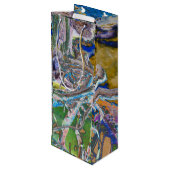 Mangrove Root Wine Gift Bag Geschenktüte Für Weinflaschen (Rückseite Schrägansicht)