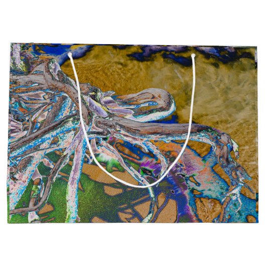 Mangrove Roots Gift Bag Große Geschenktüte (Rückseite)