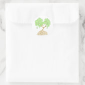 Mangrove Tree Runder Aufkleber (Tasche)