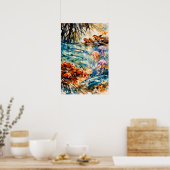Mangroven-Wildlife-Aquarell-Kunst Poster (Küche)