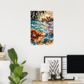 Mangroven-Wildlife-Aquarell-Kunst Poster (Heimbüro)