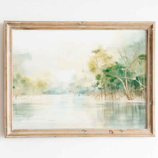 Mangroves Aquarellmalerei Poster