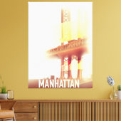 Manhattan Abend Leinwanddruck (Insitu (Wohnzimmer))