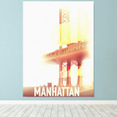Manhattan Abend Leinwanddruck (Insitu (Holzboden))