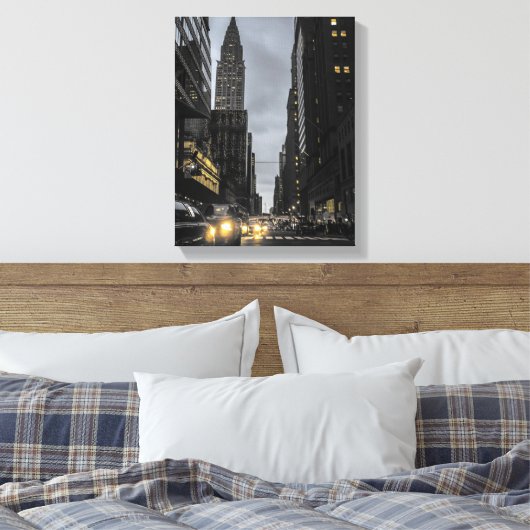 Manhattan Abend Leinwanddruck (Insitu (Schlafzimmer))