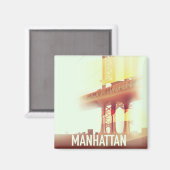 Manhattan Abend Magnet (Vorderseite/Rückseite)