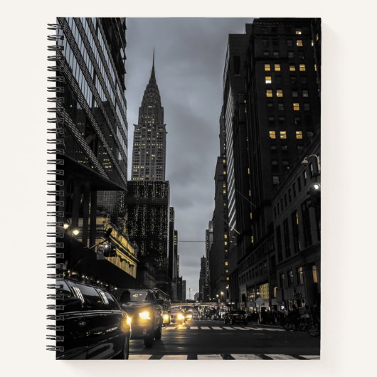 Manhattan Abend Notizblock (Vorderseite)