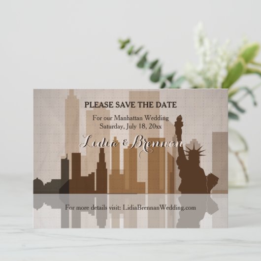 Manhattan Ankündigung Datum freihalten (Stehend Vorderseite)