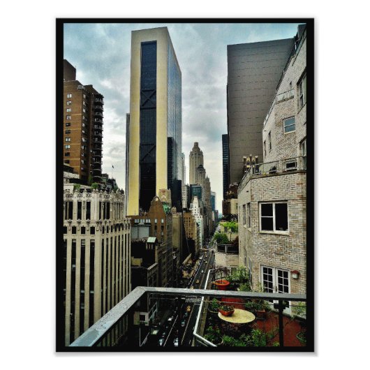 Manhattan Apartment View Fotodruck (Vorne)