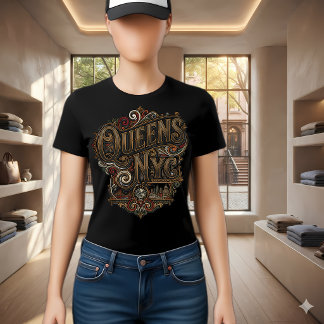 Manhattan Art Deco-Silhouette-Emblem T-Shirt