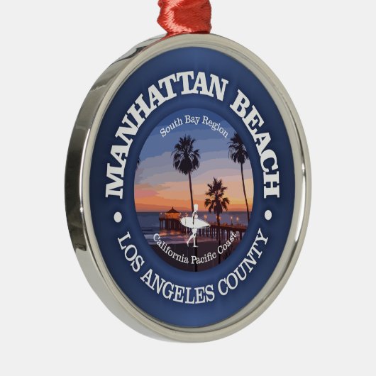 Manhattan Beach (C) Ornament Aus Metall (Rechts)