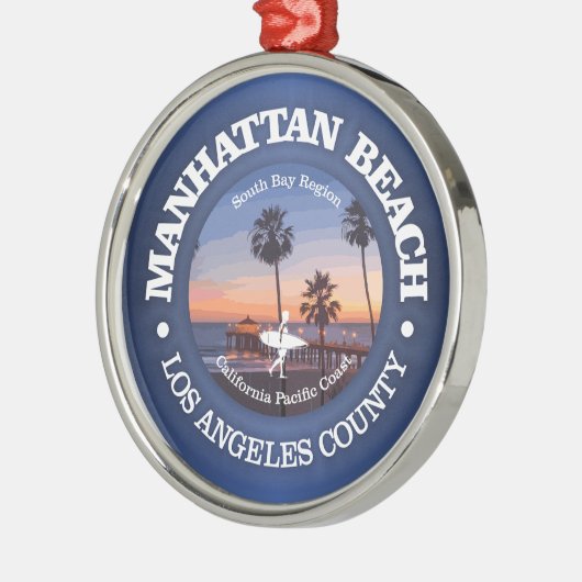 Manhattan Beach (C) Ornament Aus Metall (Links)