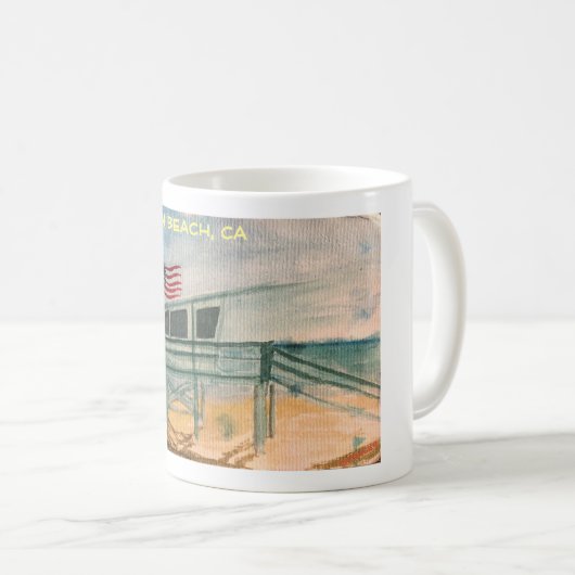 Manhattan Beach, CA Tasse Kaffee/Tee (VorderseiteRechts)