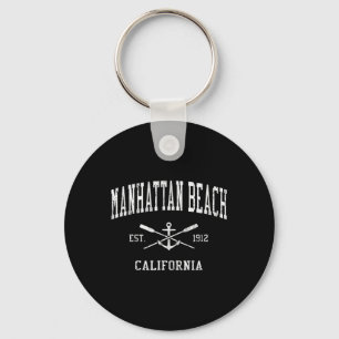 Manhattan Beach Ca Vintag überquert Oars & Amp; Sc Schlüsselanhänger