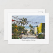 Manhattan Beach California Postkarte (Vorne/Hinten)