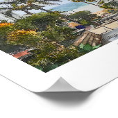 Manhattan Beach, Kalifornien Aquarell Print Poster (Ecke)