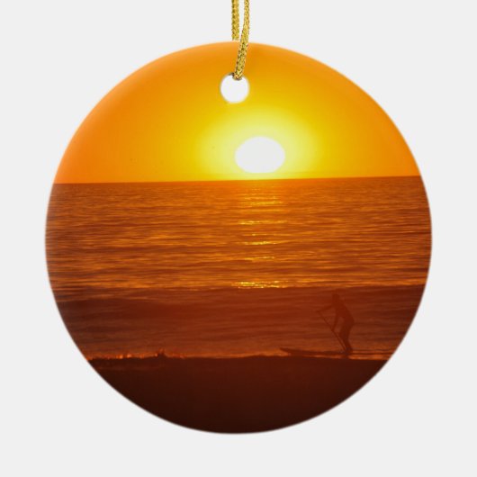 Manhattan Beach Keramik Ornament (Vorne)
