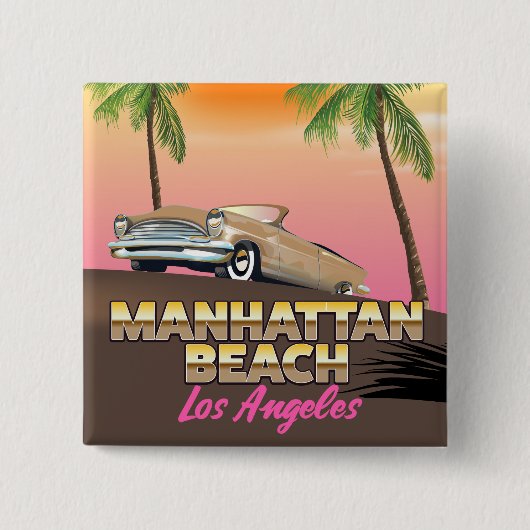 Manhattan Beach Los Angeles Button (Vorderseite)