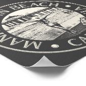 MANHATTAN BEACH LOS ANGELES CALIFORNIA VINTAG POSTER (Ecke)