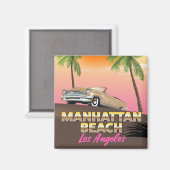 Manhattan Beach Los Angeles Magnet (Vorderseite/Rückseite)