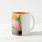 Manhattan Beach Los Angeles Zweifarbige Tasse (VorderseiteRechts)