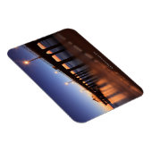Manhattan Beach Pier bei Sonnenuntergang, Kaliforn Magnet (Rechte Seite)