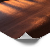 Manhattan Beach Pier bei Sonnenuntergang, Kaliforn Poster (Ecke)