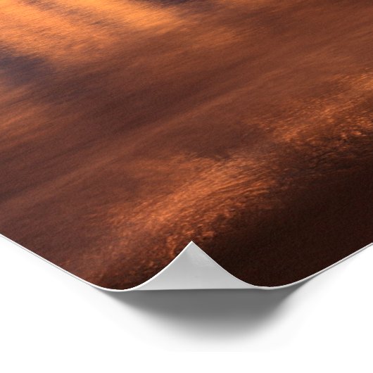 Manhattan Beach Pier bei Sonnenuntergang, Kaliforn Poster (Ecke)