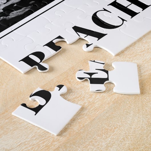 Manhattan Beach Pier Black and White Puzzle (Seite)