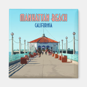 Manhattan Beach Pier Los Angeles Kalifornien Magnet