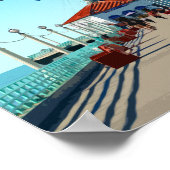 Manhattan Beach Pier Los Angeles Kalifornien Poster (Ecke)