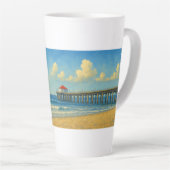 Manhattan Beach Pier mit Rotem Dach Milchtasse (Rechte Ecke)