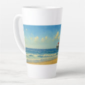 Manhattan Beach Pier mit Rotem Dach Milchtasse (Linke Ecke)