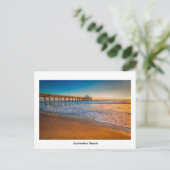 Manhattan Beach Pier Post Card Postkarte (Stehend Vorderseite)