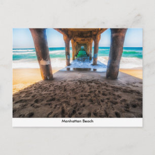 Manhattan Beach Pier Post Card Postkarte