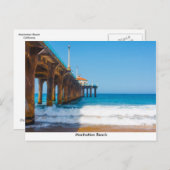 Manhattan Beach Pier Postcard Postkarte (Vorne/Hinten)
